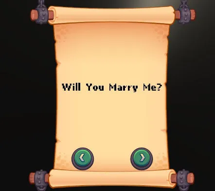 Scroll graphic from the proposal game