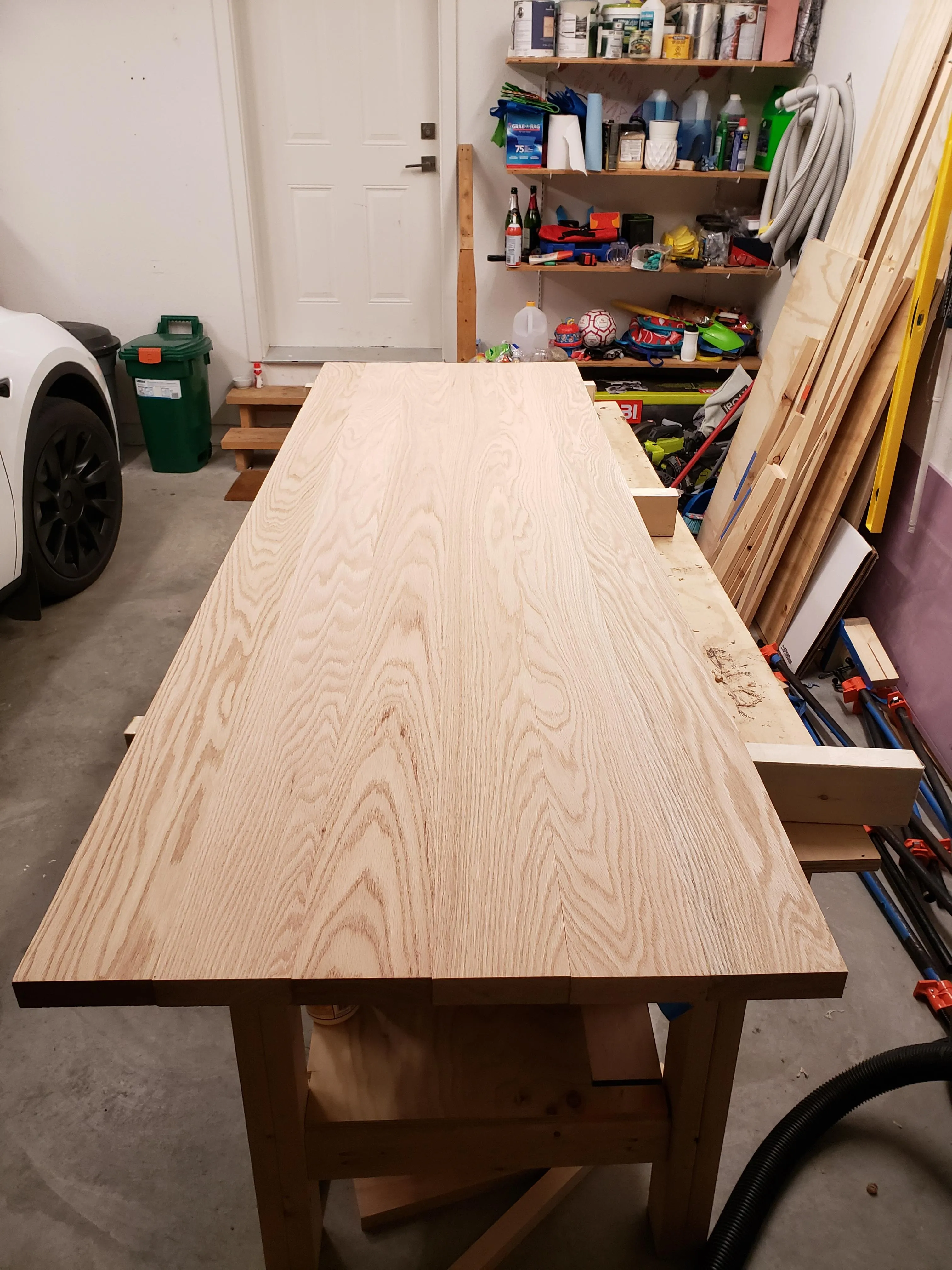 Tabletop surface after sanding