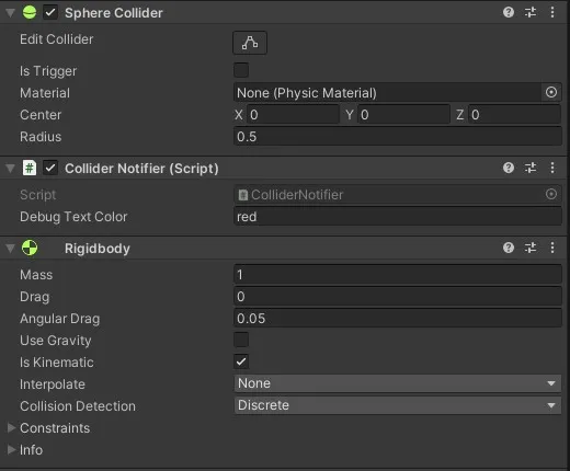Sphere 2 trigger setup