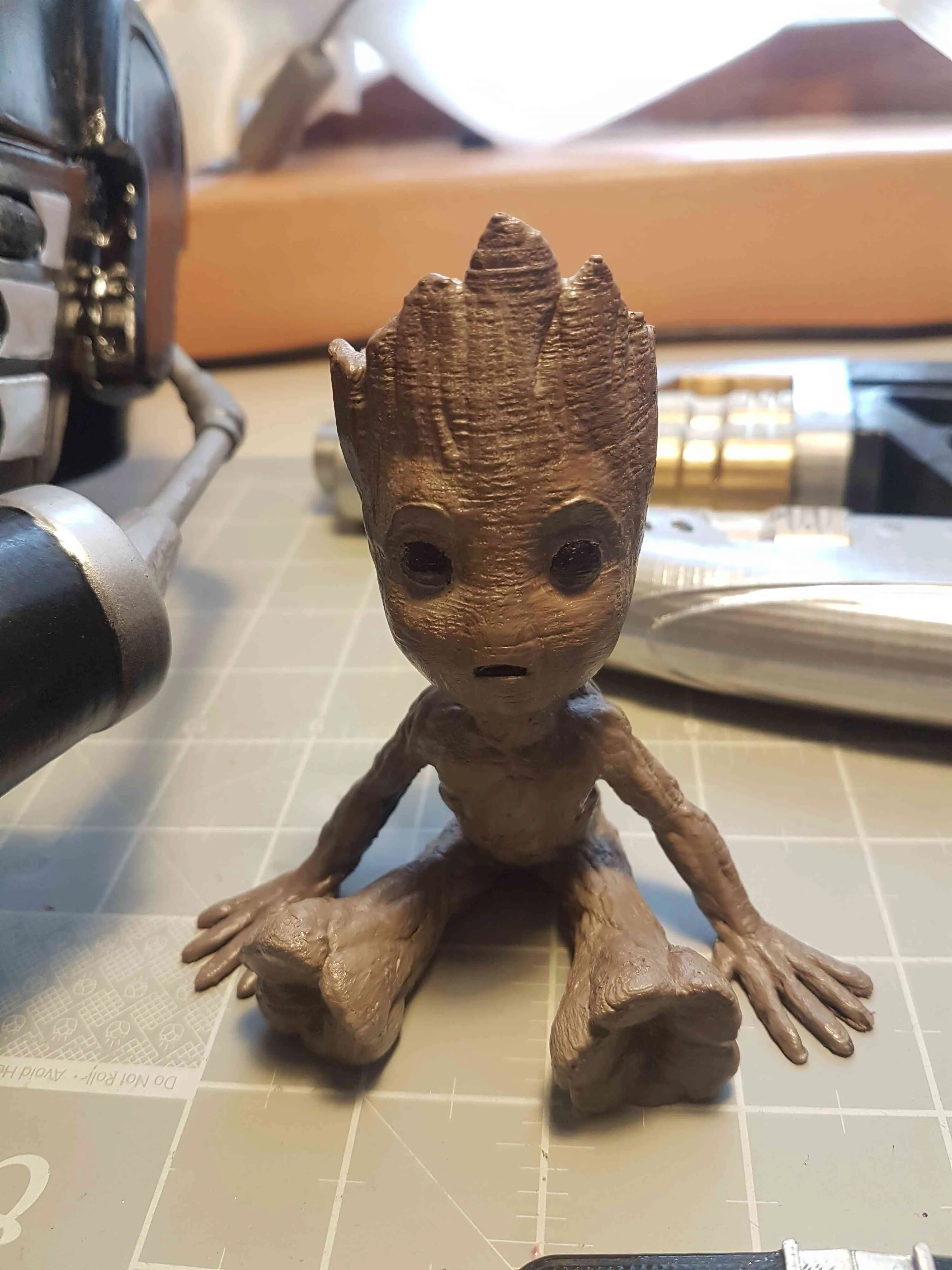 Baby Groot painted