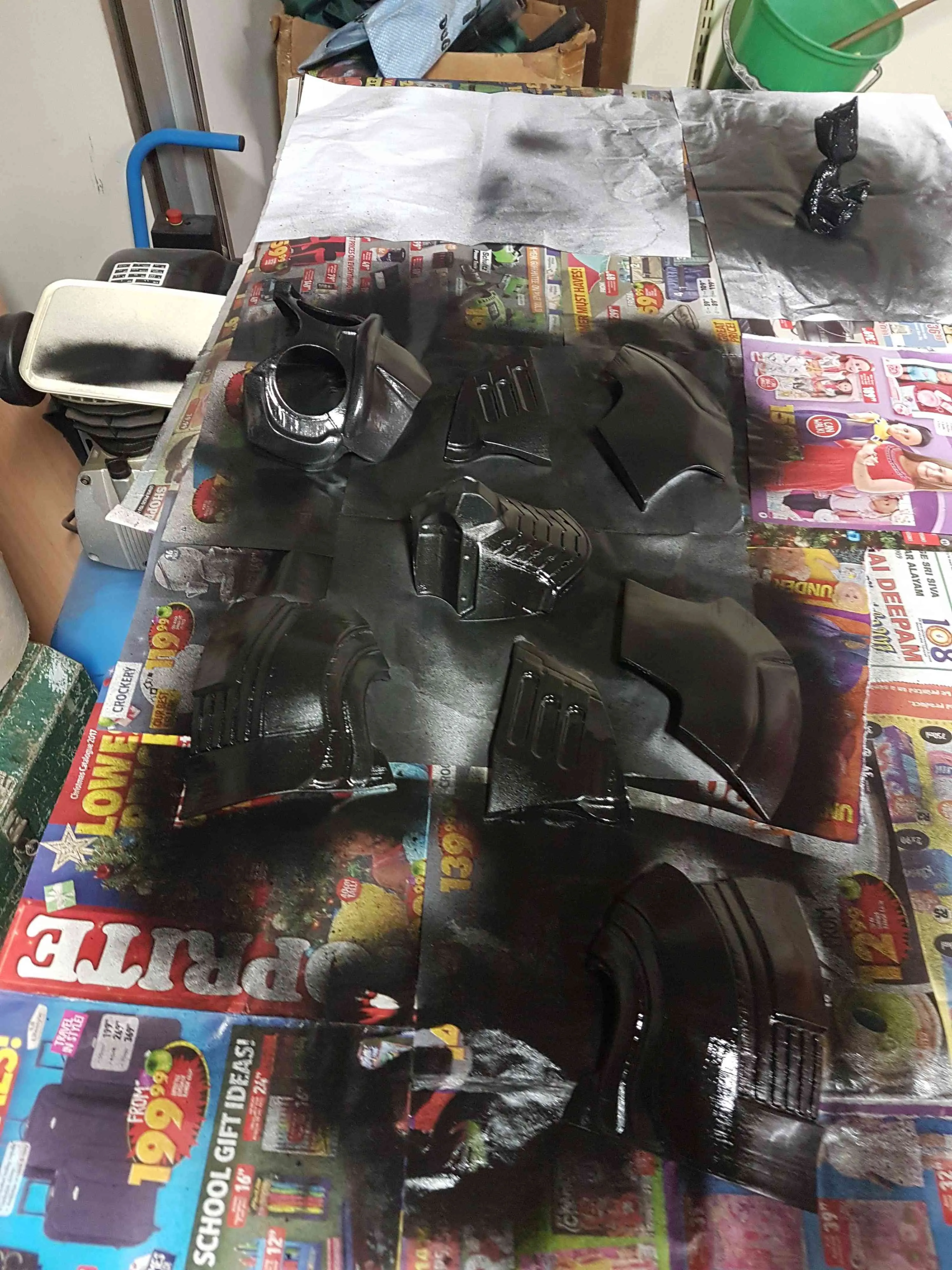 Parts primed black